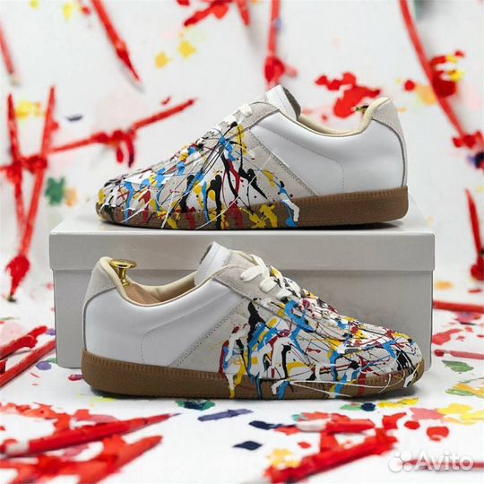 Кроссовки maison margiela replica белые