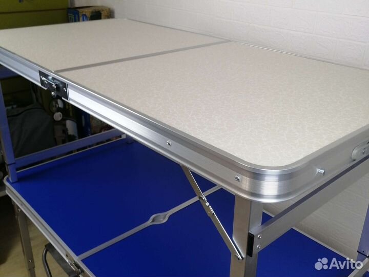 Стол складной усиленный 120 *60 см с 4 стульями