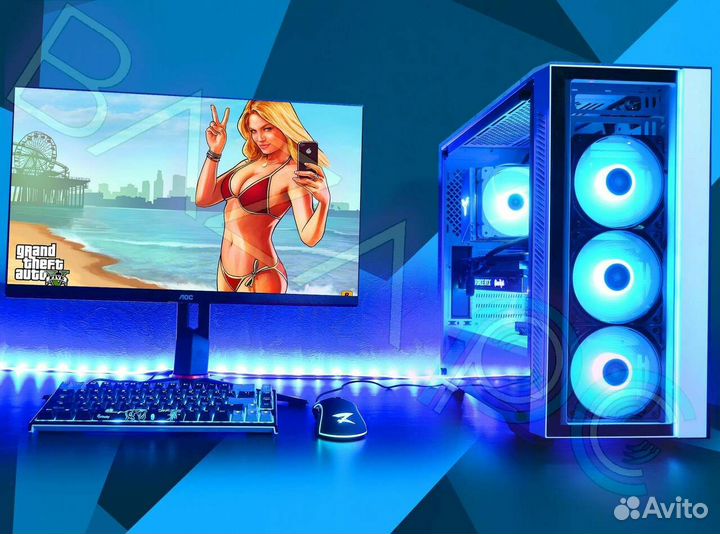 Мощный игровой пк Ryzen 7 7700x / GTX 1650