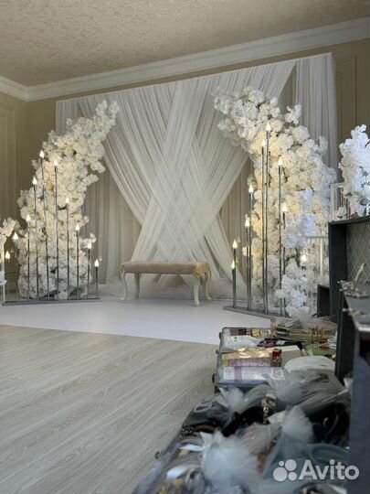 Фотозона в аренду, свадебный декор