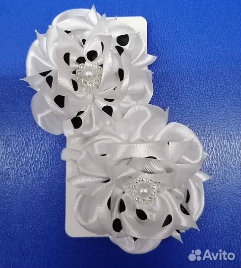 Банты на резинке. Ручная работа