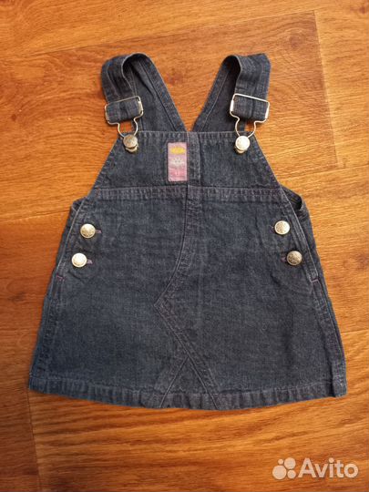 Джинсовый сарафан для девочки 86 92