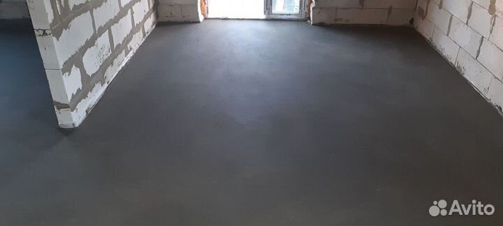 Полусухая стяжка пола без предоплаты