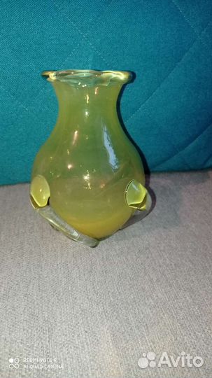 Ваза цветное стекло СССР