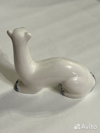 Статуэтка фарфор СССР зик Конаково Ласка