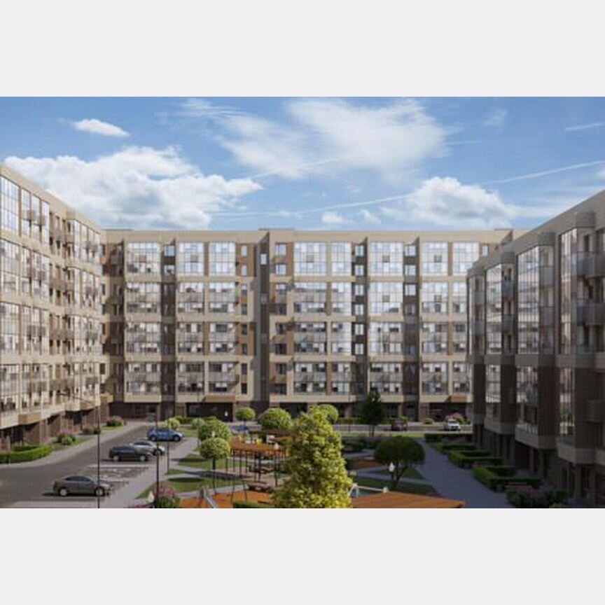 2-к. квартира, 61,4 м², 2/9 эт.