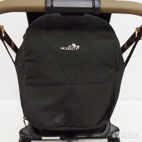 Детская коляска Luxmom B1 (2в1), цвет черный. AV-20250310