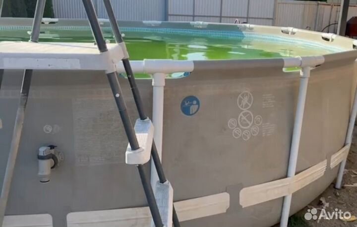Каркасный бассейн+очистка+лестница