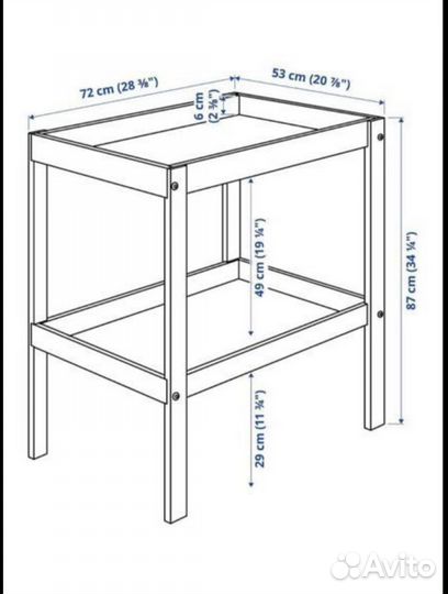 Сниглар пеленальный столик икеа