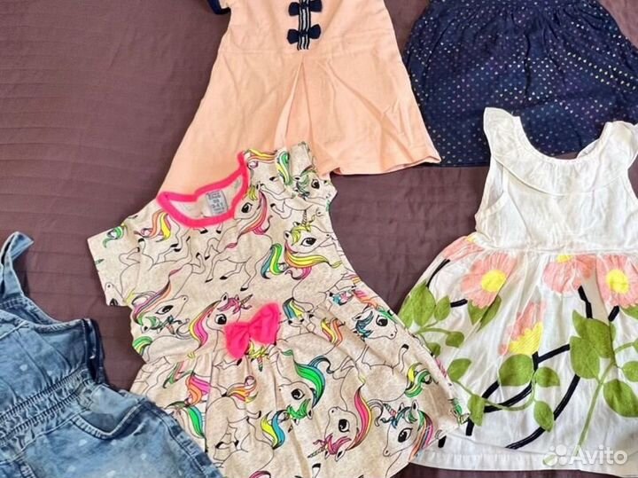 Платья на девочку пакетом 1-2 года