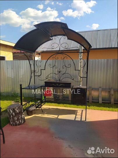 Мангал с крышей