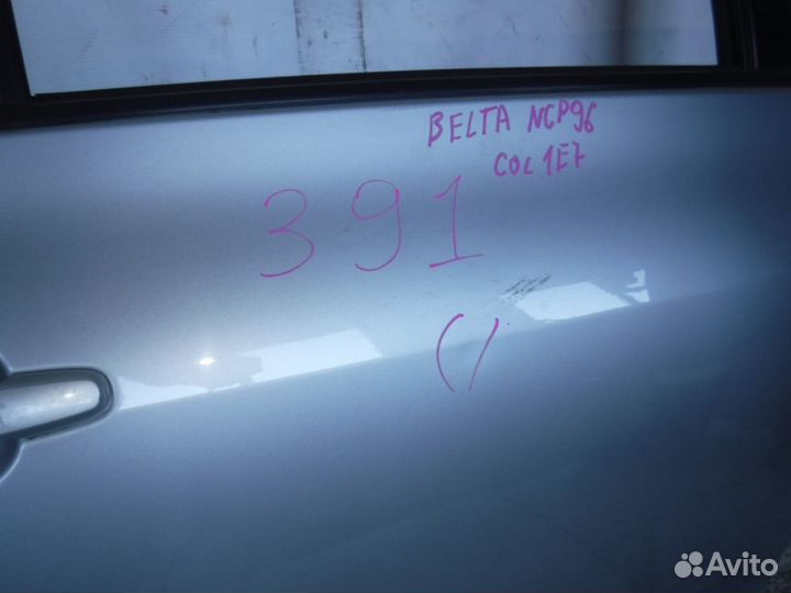 Дверь toyota belta NCP96 2NZ-FE Задний Правый контрактная