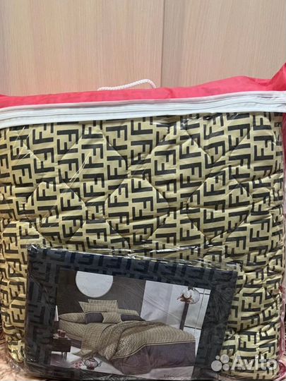 Постельное белье евро с одеялом