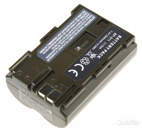Аккумулятор Canon BP-511 2650mAh на 5D 50D 40D 30D