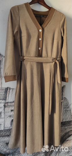 Платье микровельвет р.48-50