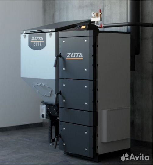 Котел твердотопливный автоматический Cuba Zota