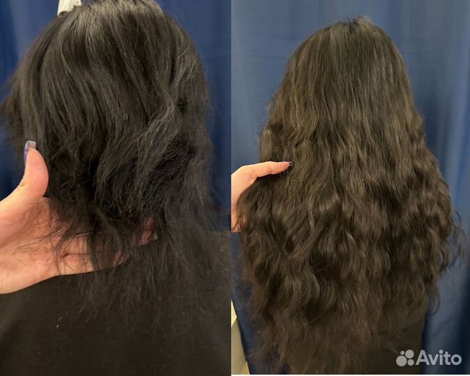 Модель на кератин, боток, наращивание волос