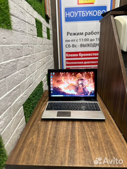 Серебряный Acer core i5 \ 8gb \ SSD\ Nvidia\игры