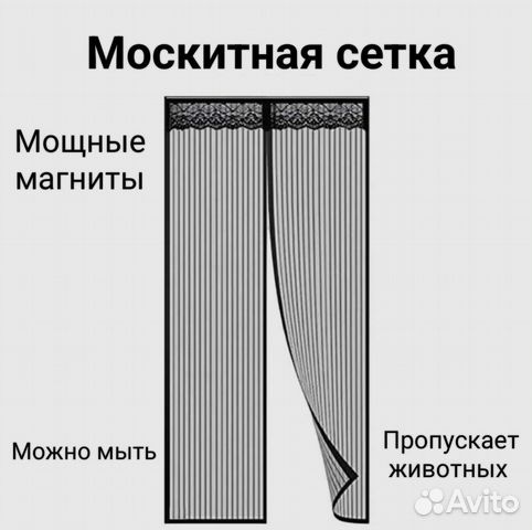 Москитная сетка на дверь