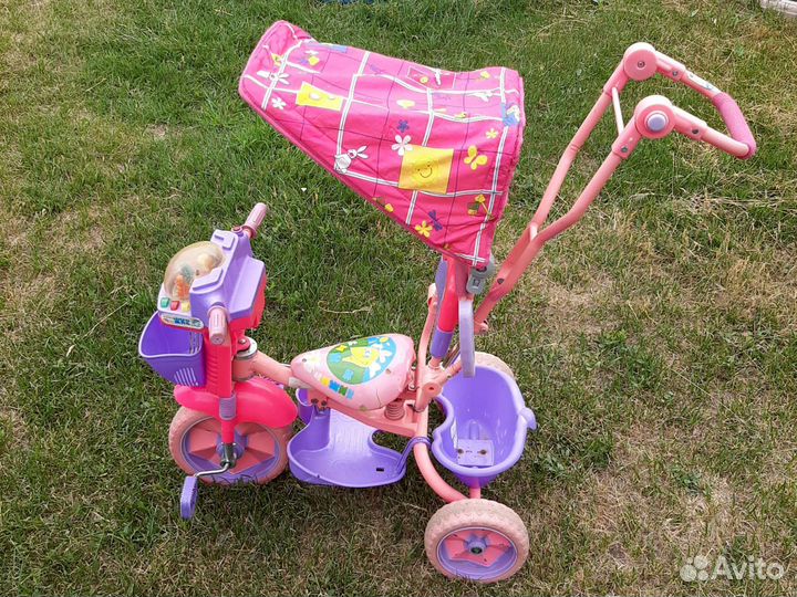 Трехколесный велосипед с родительской ручкой