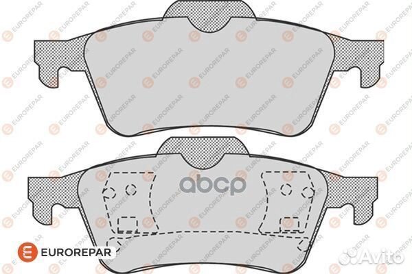 Колодки тормозные дисковые зад 1617257880 E