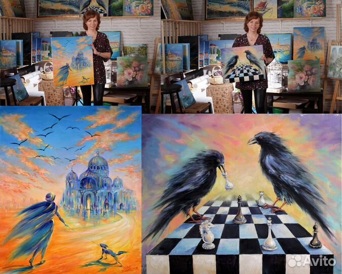 Картины на холсте маслом,и другие техники живописи