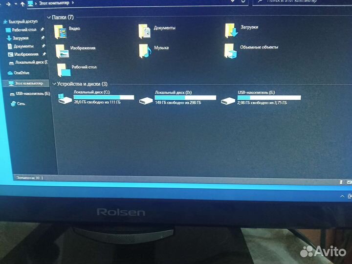 Игровой пк с монитором клавиатурой и мышью