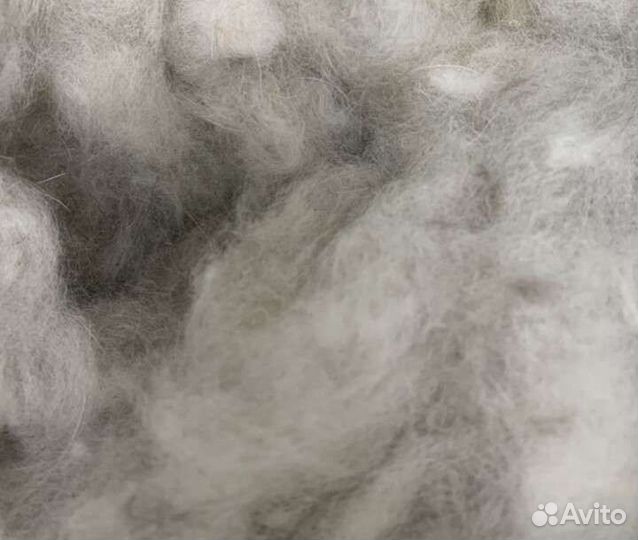 Собачья шерсть пух метиса кавказца. Вычес