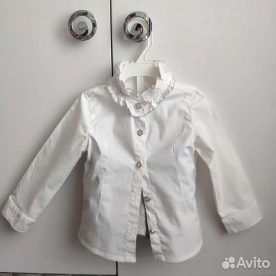 Комплект для девочки (свитер,рубашка,юбка) р. 80