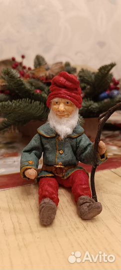 Ватные елочные игрушки