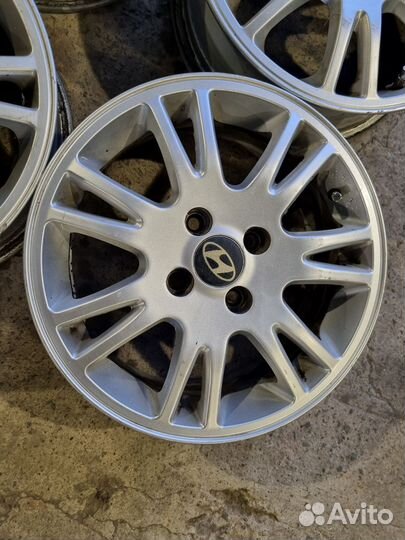 Диски литые R15,4x100 Хендай, в отл.сост