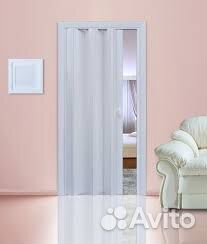 Дверь Гармошка, остеклённые и глухие