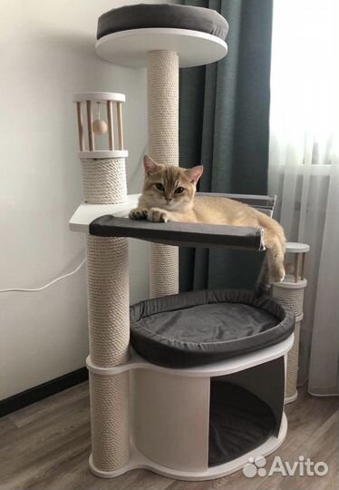 Когтеточка для кошек с домиком