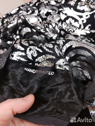 Бархат шёлк портьерный и сетка черные Франция