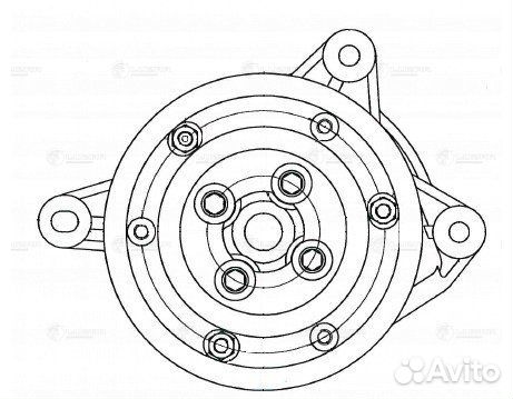 Luzar LWP1804 Насос водяной для ам VW Golf VI 08-T