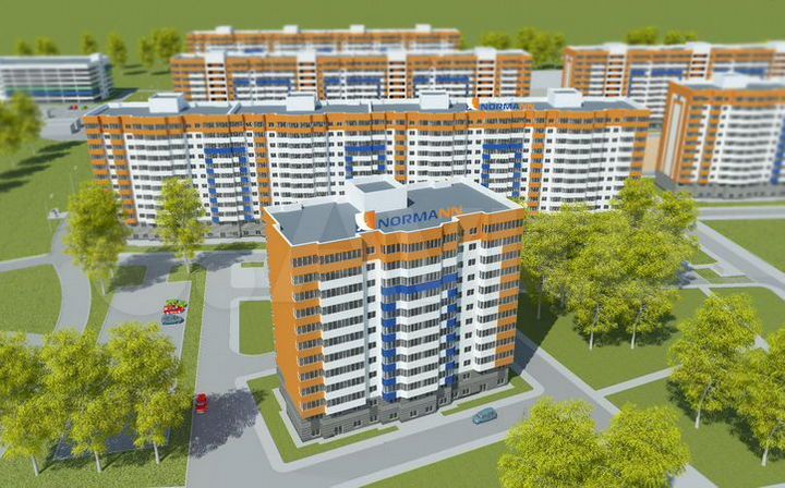 1-к. квартира, 45,7 м², 12/12 эт.