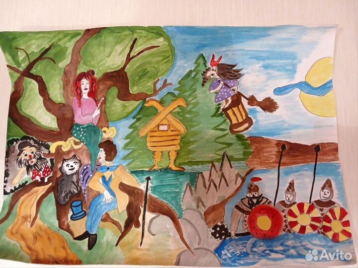 Рисунки на заказ в школу и садик