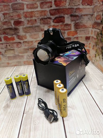 Самый мощный налобный фонарь 3000метров