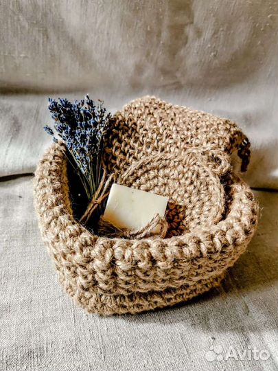 Изделия из джута, ручная работа