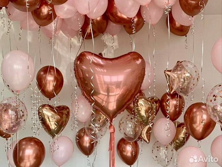 Гелиевые шары Гендер пати/Выписка/Свадьба