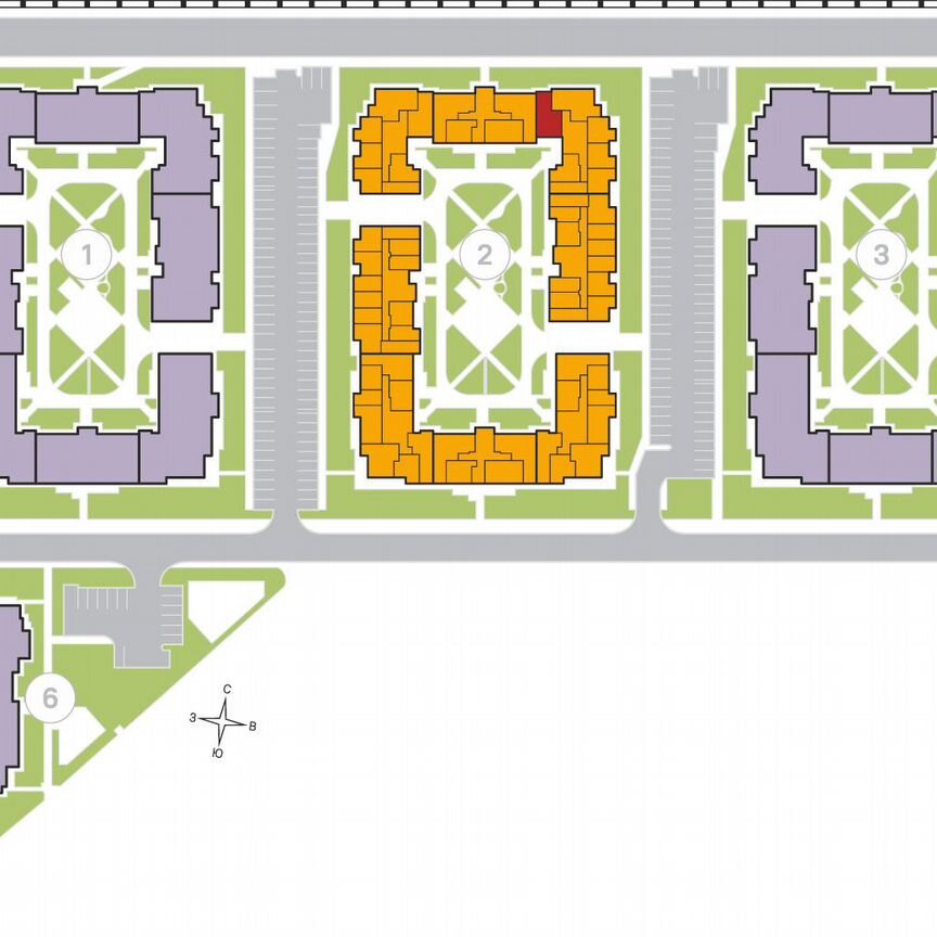 2-к. квартира, 58,8 м², 1/4 эт.