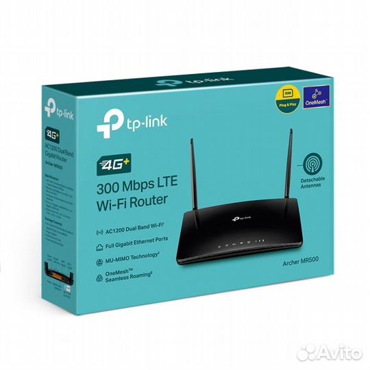 Роутер TP-link Archer MR500, AC1200, черный