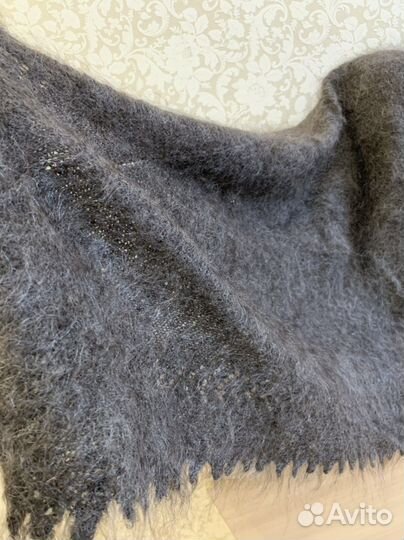 Оренбургский пуховый платок новый ручная работа