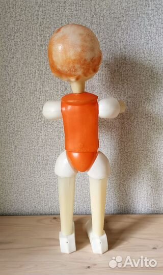 Игрушка СССР Буратино барашек дутый пластик