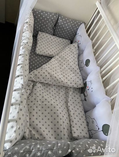 Бортики на кроватку