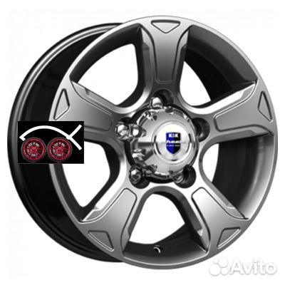 K&K Атлант (кс757) R16 7 5x139,7 ET35 CB108,5 Дарк платинум