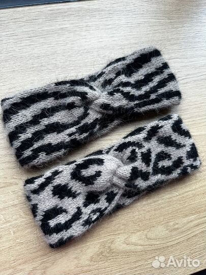 Повязка на голову вязаная