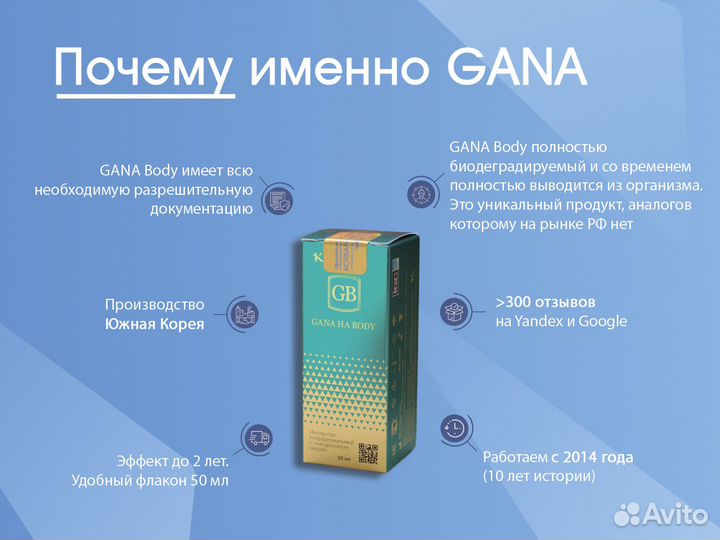 Объемный филлер gana Body