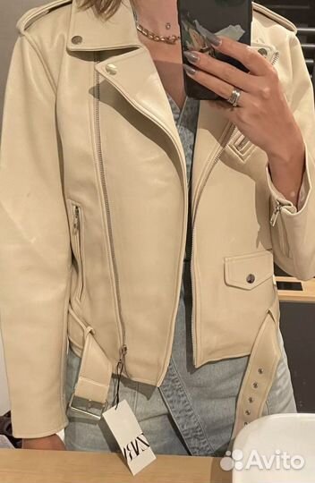 Кожаная куртка косуха zara новая
