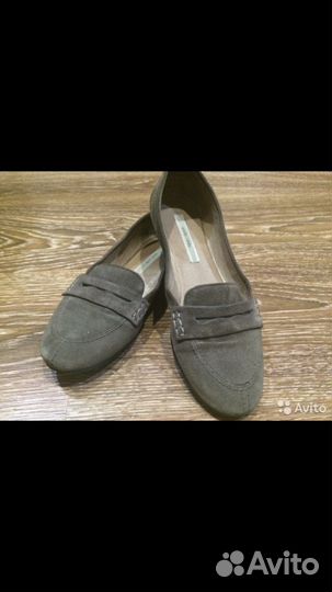 Лоферы замша